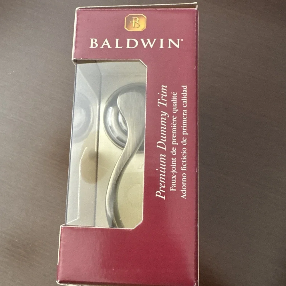 Baldwin Premium Dummy Trim Wave Lever Satin Brass&Black Left Hand 95455.050.LDM